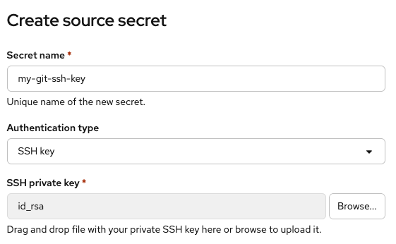 Create git token
