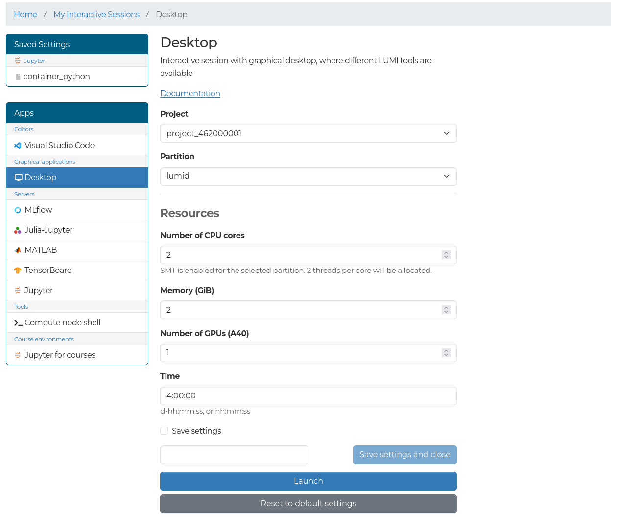 Interactive app form