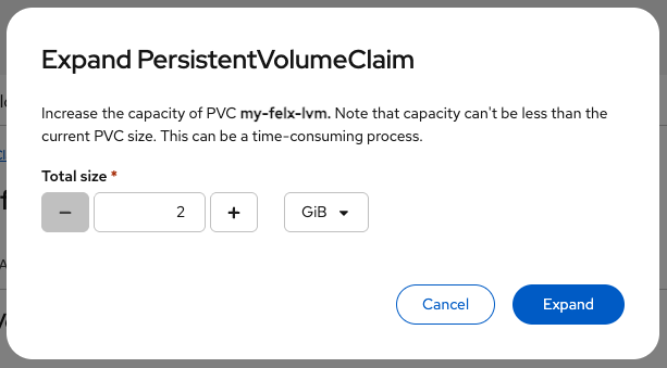 Expand PVC